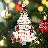 WRAPIX Christmas Cardinal Gifts for Women Men - Double Layered Wooden Red Cardinal Christmas Ornaments 2025 - Sympathy Gifts for Loss of Loved One, Memorial Gift Ideas for Xmas Tree Decorations