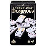 Spin Master Games, Cardinal Classics Double Nine Dominoes Set in Storage Tin, Dominoes for Kids, Classic Game, Dominoes for Adults & Kids Ages 8+