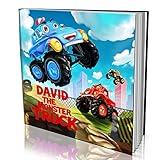 Personalized Story Book by Dinkleboo - The Monster Truck - A Story About Your Child and Being A Monster Truck - for Children Aged 0 to 8 Years Old - Soft Cover - Smooth, Glossy Finish (8"x 8")