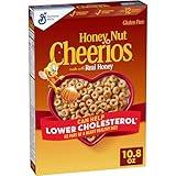 Honey Nut Cheerios Heart Healthy Breakfast Cereal, Gluten Free Cereal With Whole Grain Oats, 10.8oz