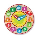 Melissa & Doug Shape Sorting Clock - Wooden Educational Toy