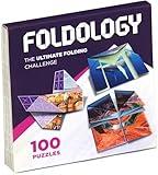 FOLDOLOGY - The Origami Puzzle Game! Stocking Stuffers for Tweens, Teens & Adults. 100 Challenges, Ages 10+. Hands-On Brain Teasers. Fold The Paper to Complete The Picture