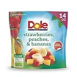 Dole Strawberries, Peaches and Bananas Frozen Fruit, All Natural Mixed Fruit for Smoothies, Snacks and Recipes, 14 Oz Resealable Bag (Frozen)