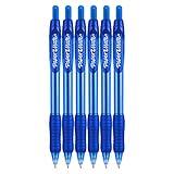 Paper Mate Profile Retractable Ballpoint Pens 1.4mm Bold Point 6-Count Blue for School Colleges Journaling and Office Supplies