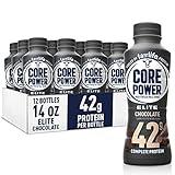 Core Power Elite High Protein Shake, Chocolate, 42g Bottle, 14oz, 12 Pack