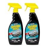 Invisible Glass 92164-2PK Premium Glass and Window Cleaner for Auto and Home Cleans Glass, Windows, Windshields, Navigation Screens, and More, Streak-Free, Ammonia-Free, Tint-Safe, 22 Fl Oz, Pack of 2