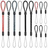 FrgKbTm Hand Wrist Finger Strap Lanyard, 12 Pcs Adjustable Wrist Strap Lanyard, Colorful Hand Wrist Ring Straps for Mobile Phone, Camara, Keys, USB Flash Drive, Wallet, ID Name Tag Badge, Mp3, Mp4
