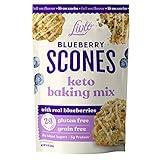 Livlo Blueberry Scone Keto Baking Mix - Low Carb Snack - 2g Net Carbs - Fast, Easy and Delicious Keto Friendly Food - 10 Servings