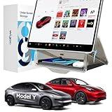 Wigoo Tesla Model Y Juniper Under Screen Storage Box [Hidden Design & Stable Installation] New Model Y Juniper Accessories, Center Console Organizer Tray for Model Y 2019~2026(Fit New Model Y)