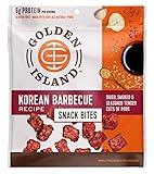 Golden Island Korean BBQ Pork Snack Bites, Specialty Meat Snack, Gluten Free with Korean Barbecue Seasoning, Good Source of Protein, Made with 6g of Protein Per Serving – 2.85 oz