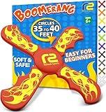 Boomerang for Kids - Toys For Ages 8-13 Boys & Girls - Fun & Easy To Use - Stocking Stuffers for Kids 6 7 8 9 10 Year Old Boy Gifts - Best Gifts For 8 Year Old Boys Gift Ideas for Ages 6-8 8-10 8-12 +