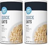 Amazon Brand - Happy Belly Quick Cook Oats, 1.12 pound (Pack of 2)