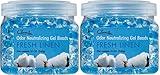 Clear Air Odor Eliminator Gel Beads - 12 oz, Pack of 2 - Air Freshener Made with Essential Oils - Eliminates Odors in Bathrooms, Cars, Boats, RVs & Pet Areas - Fresh Linen Scent