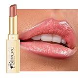 DE'MUMU Nude Pink Lipstick for Women Hydrating Lipstick Glossy Moisture Lip Gloss Sheer-Medium Coverage, Long Lasting Lipsticks for Dry Lips, DM70 Peach Nude