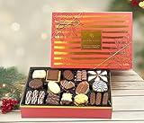 European Belgian Chocolate Gift Box/Basket, European Belgian Chocolate covered Cookies Luxury Assortment Of European Christmas Chocolate Cookies Box- ( Christmas cookie Assortment ) , Gourmet Snack Food Gift Box in Keepsake Gift Box, Holiday Gift Box