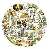 50pcs Frog and Toad Stickers for Kids Journal,Cute Fun Cartoon Waterproof Vinyl Stickers for Teens Water Bottle Skateboard Guitar Phone Computer Travel Case Graffiti Decals