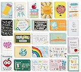 48 Pack Teacher Appreciation Cards – Cute Thank You Teacher Cards in 24 unique Designs - Greeting Cards For Teachers Day Card - End of Year Teacher Cards, Thank You Notes To Teachers 4 x 6 inches