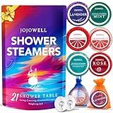 Shower Steamers Aromatherapy - 21Pcs Birthday Gifts for Women, Wife, Essential Oil, Nasal Relief, Self Care Spa, Graduation Gifts for Her Him, Father's Day Dad Gifts from Wife