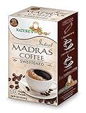 Nature's Guru Instant Madras Coffee Drink Mix Sweetened 10 Count Single Serve On-the-Go Drink Packets