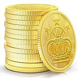 ChargeDaddy Metal Casino Gold Coins - Durable, Realistic & Perfect for Game Nights, Party Favors & Collectibles, 7.50cm x 5.62cm (Pack of 50)