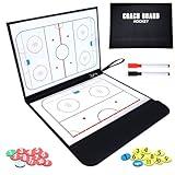 LEAP Ice Hockey Coach Board Folding Board Portable with Magnetic Markers and Dry Erase Surface