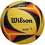 Wilson AVP OPTX Replica Volleyball - Official Size ,Yellow/Black/Red
