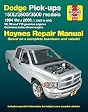 Dodge 1500, 2500 & 3500 Pick-ups (94-08) with V6, V8 & V10 Gas & Cummins turbo-diesel, 2WD & 4WD Haynes Repair Manual (Does not include information specific to SRT-10 models.) (Haynes Automotive)