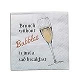 30 Cocktail Napkins Disposable Paper Beverage Napkins Bar Happy Hour Brunch Mimosas Wine Parties Bachelorette Easter Birthdays Holidays. Great Gift or Stocking Stuffer- 30ct.