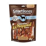 SmartBones Chicken-Wrapped Sticks, Treat Your Dog to a Rawhide-Free Chew Made With Real Chicken and Peanut Butter 8 Count (Pack of 1)