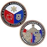 First Responders Challenge Coin Police, Firefighter and EMS