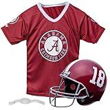 Franklin Sports unisex child Helmet and Set sports fan jerseys, Alabama Crimson Tide, Small-Medium US