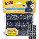 Glad for Pets Extra Large Tropical Breeze Scented Dog Waste Bags Refill Rolls| Poop Bags for Dogs, 90 Count - Dog Poop Bag Refills, 15 Dog Waste Bags Per Roll