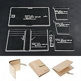NW Wallet Acrylic Template Wallet Leather Pattern Acrylic Leather Pattern Leather Templates for Bags