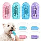 LDIIDII Dog Toothbrush Dog Tooth Brushing Kit 4Pack Dog Finger Toothbrush for Dog Teeth Cleaning&Dog Dental Care,Cat Toothbrush Dog Tooth Brush Puppy Toothbrush Pet Toothbrush