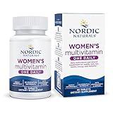 Nordic Naturals Women’s Multivitamin One Daily - Skin, Hair, Energy, & Bone Support - Immunity Supplement - 20 Essential Nutrients - 30 Tablets - 30 Servings