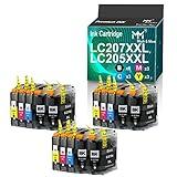 MM MUCH & MORE Compatible Ink Cartridge Replacement for Brother LC205 XXL LC207XXL to Used with MFC-J4620DW MFC-J5620DW MFC-J5720DW MFC-J4320DW (15 Pack, 6 Black, 3 Cyan, 3 Magenta, 3 Yellow)