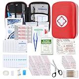 276PCS First Aid Kit Home Car Camping Hiking Emergency Supplies Small Compact Lovely Bag for School Outdoor, Basic Outdoor Essentials Survival Kit for Travel AMORNING