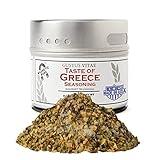 Taste of Greece | Gourmet Seasoning | Authentic Artisanal Spice Blend | Non GMO, All Natural | Handmade in Small Batches in USA | Sustainably Sourced | GLP-1 Friendly | 2.7oz | Magnetic Tin | Gustus Vitae | #8