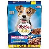 Kibbles 'N Bits Small Breed Mini Bits Savory Beef & Chicken Flavors Dog Food, 16-Pound(Pack of 1)
