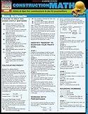 Construction Math QuickStudy Laminated Reference Guide