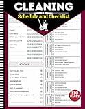 Cleaning Schedule and Checklist: Comprehensive Daily, Weekly, and Monthly Home Cleaning Planner: Your Essential Housekeeping Guide