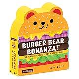 Mudpuppy Burger Bear Bonanza Game from Match, Stack & Steal Toppings to Build Burger Bears, Includes 64 Cards, 36 French Fry Tiles & Instructions, Perfect for 2-4 Players, Ages 5+