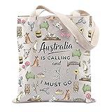 Australia Calling Tote Bag - Landmark Theme Travel Gift