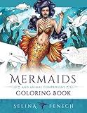 Mermaids and Animal Companions Coloring Book: Fantasy Coloring for Grown Ups (Fantasy Coloring by Selina)