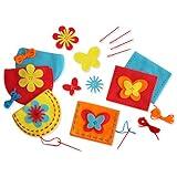 Serabeena Sew Your Own Purses - Sewing Kit for Kids Ages 4-8 Plus - Felt Crafts - Helps Develop Fine Motor Skills - DIY Kit With 6 Purses & Accessories