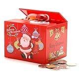 Christmas Piggy Bank Steal Coin Box Electronic Money Bank Cute Money Saving Box with Smart Voice Prompt, Great Gift for Boys Girls Kids in Birthday New Year Christmas