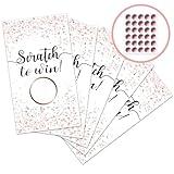 INKNOTE 120 PCS Scratch Off Stickers Cards Blank Gift Certificates for Business, for Hair Beauty Makeup Salon Spa Restaurant, DIY Coupon Cards for Holiday Birthday, Wedding Baby Shower Favors Games…