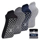 unenow Unisex Non Slip Socks with Grips Cushion for Yoga Pilates Barre Home & Hospital