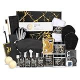 Skin Care Set, 28pcs Body & Facial Kit Gifts for Women & Men includes Face Cream, Bath Oil, Scented Candle, Hyaluronic Acid Face Serum, Facial Skin Care Set, Bath & Body Set, Birthday, Christmas