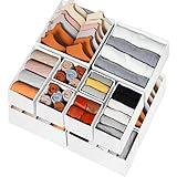 Criusia Drawer Organizer Clothes 12 Pack - Fabric Closet Organizers and Storage for Nursery Organization - Dresser Drawer Dividers for Baby Clothes/Socks/Underwear/Bras - College Dorm Room Essentials
